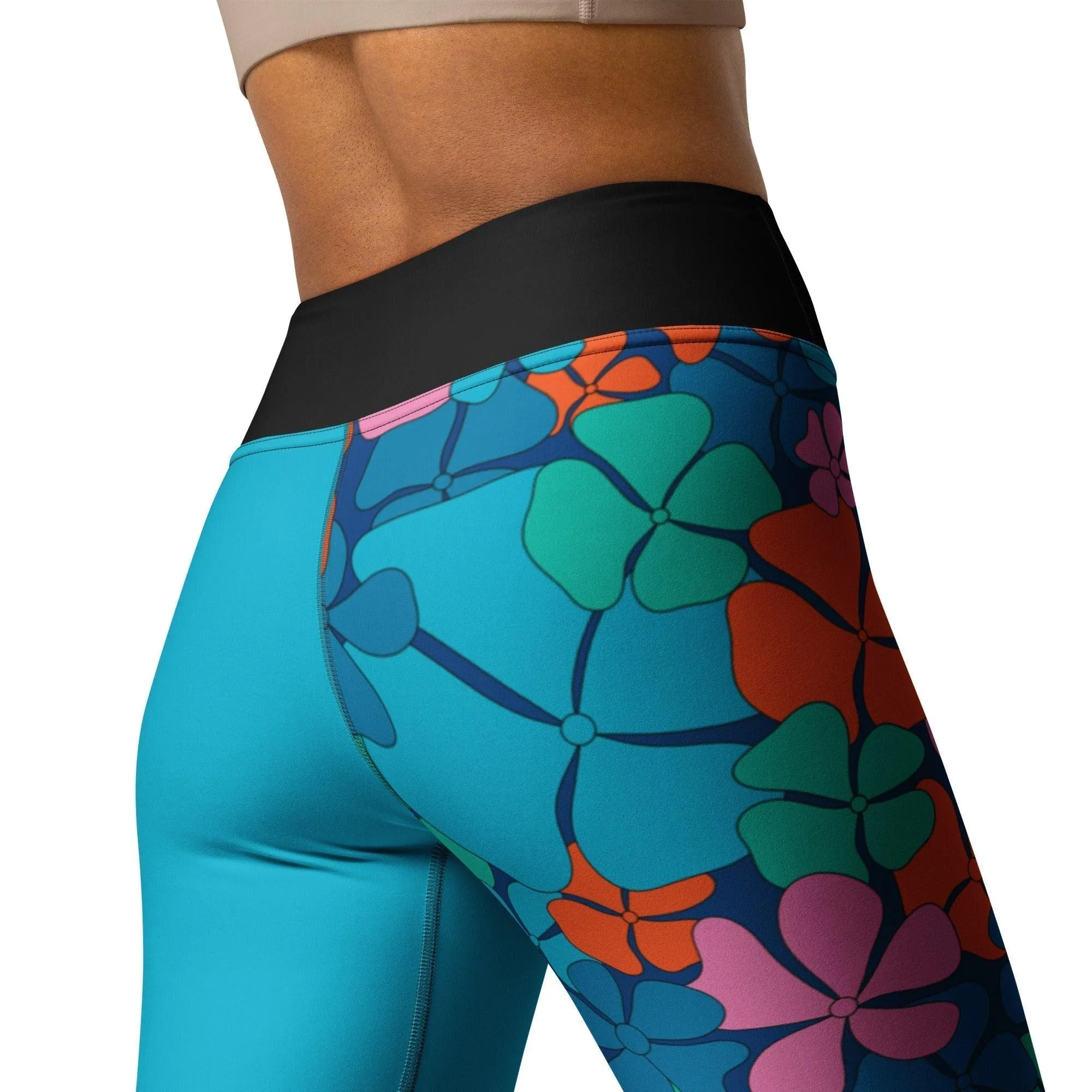 ADELIE orange blue - Yoga Leggings