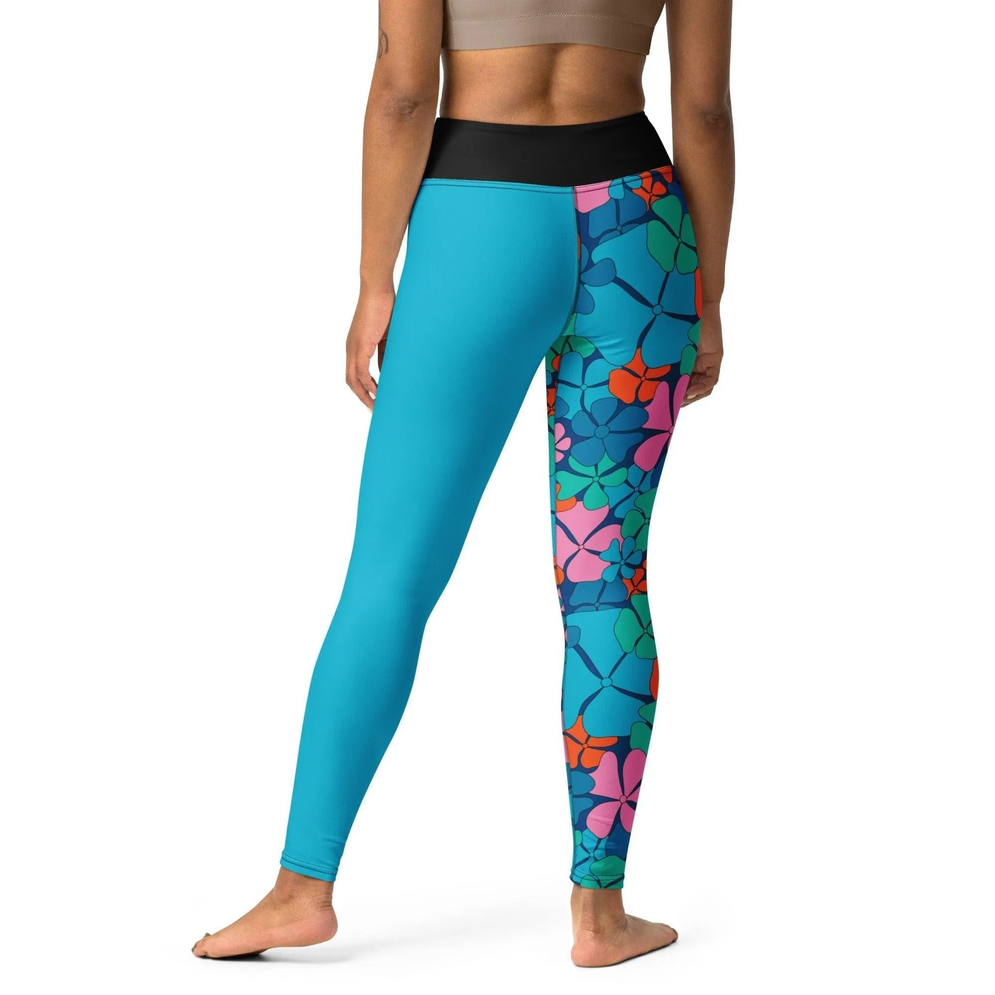 ADELIE orange blue - Yoga Leggings