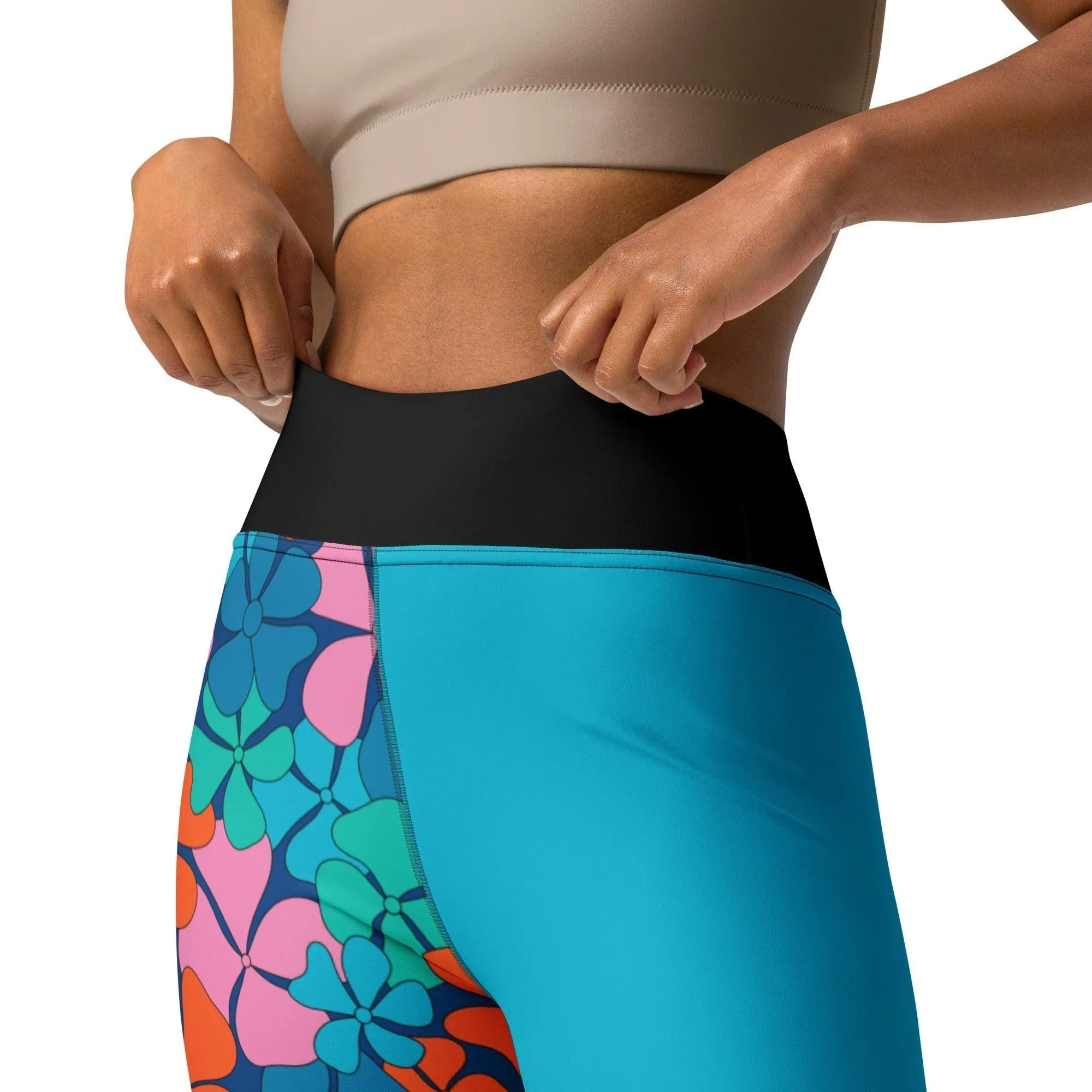 ADELIE orange blue - Yoga Leggings