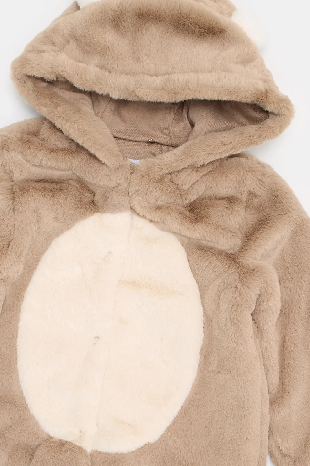 Baby Brown Fluffy Bear Coat