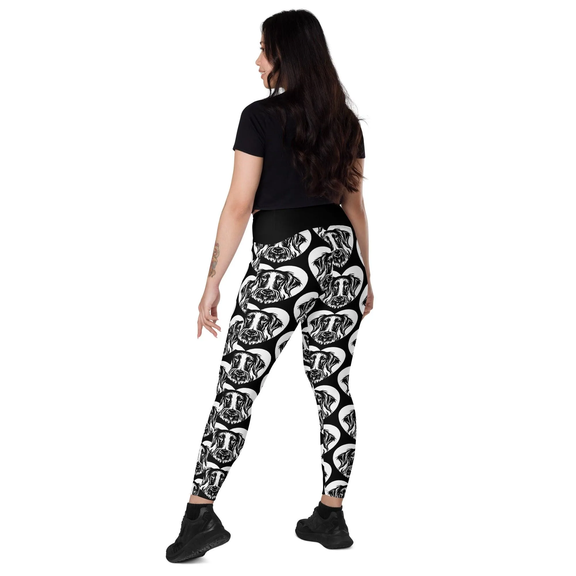 DOG BREED LEGGINGS with pockets - SCOTTISH DEERHOUND - HERTTAHOUND