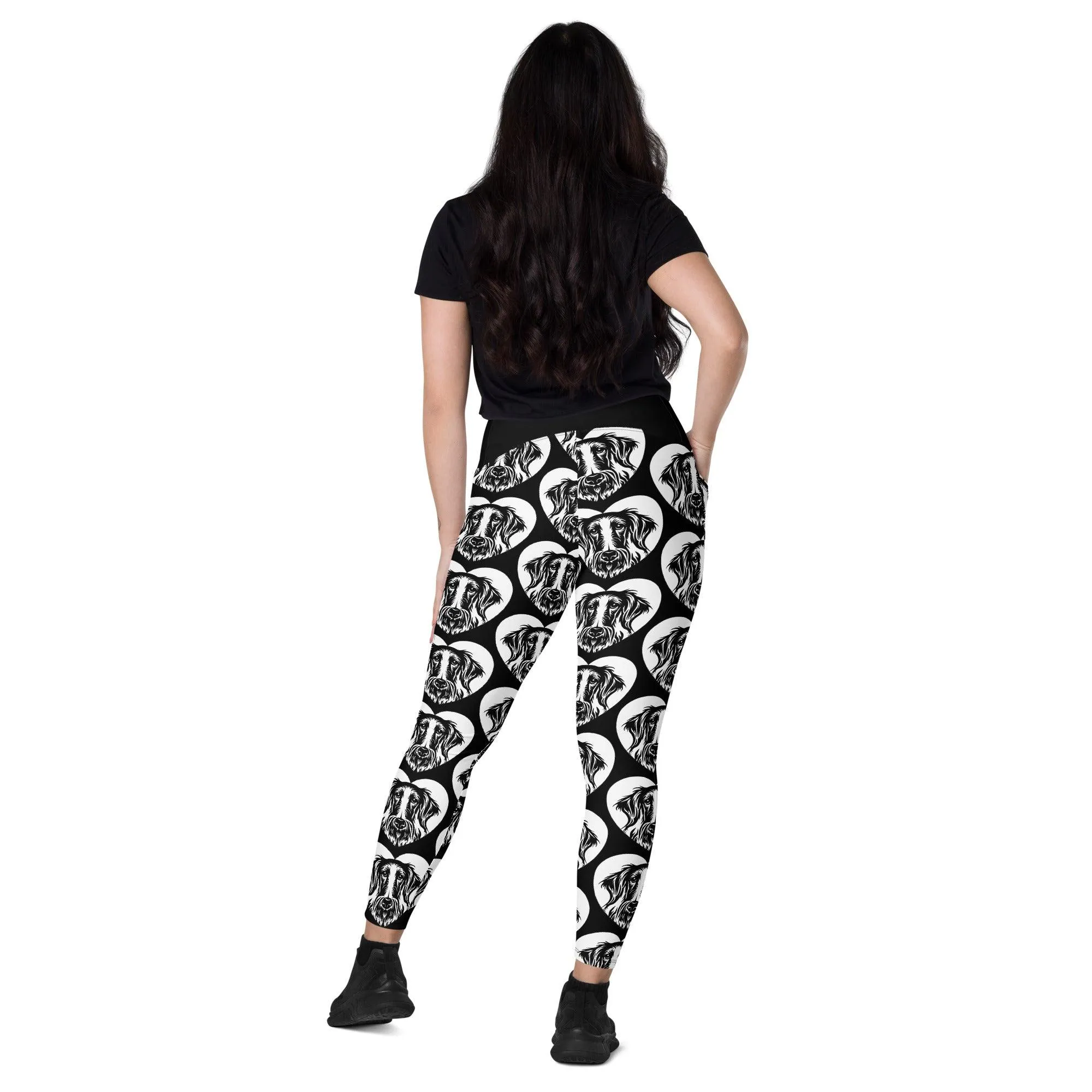 DOG BREED LEGGINGS with pockets - SCOTTISH DEERHOUND - HERTTAHOUND