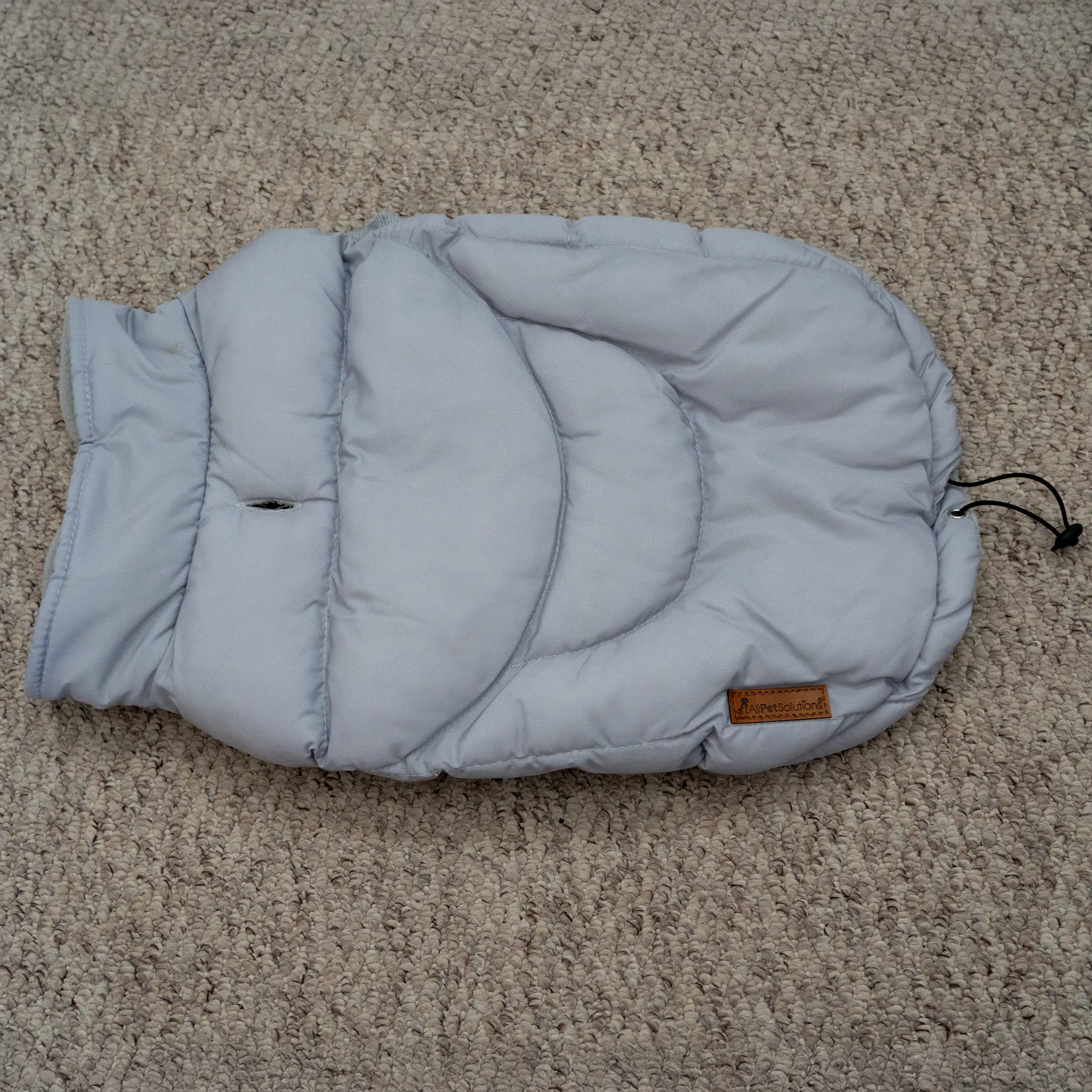 Dog Luxury Showerproof Puffer Jacket in Grey - S / M / L