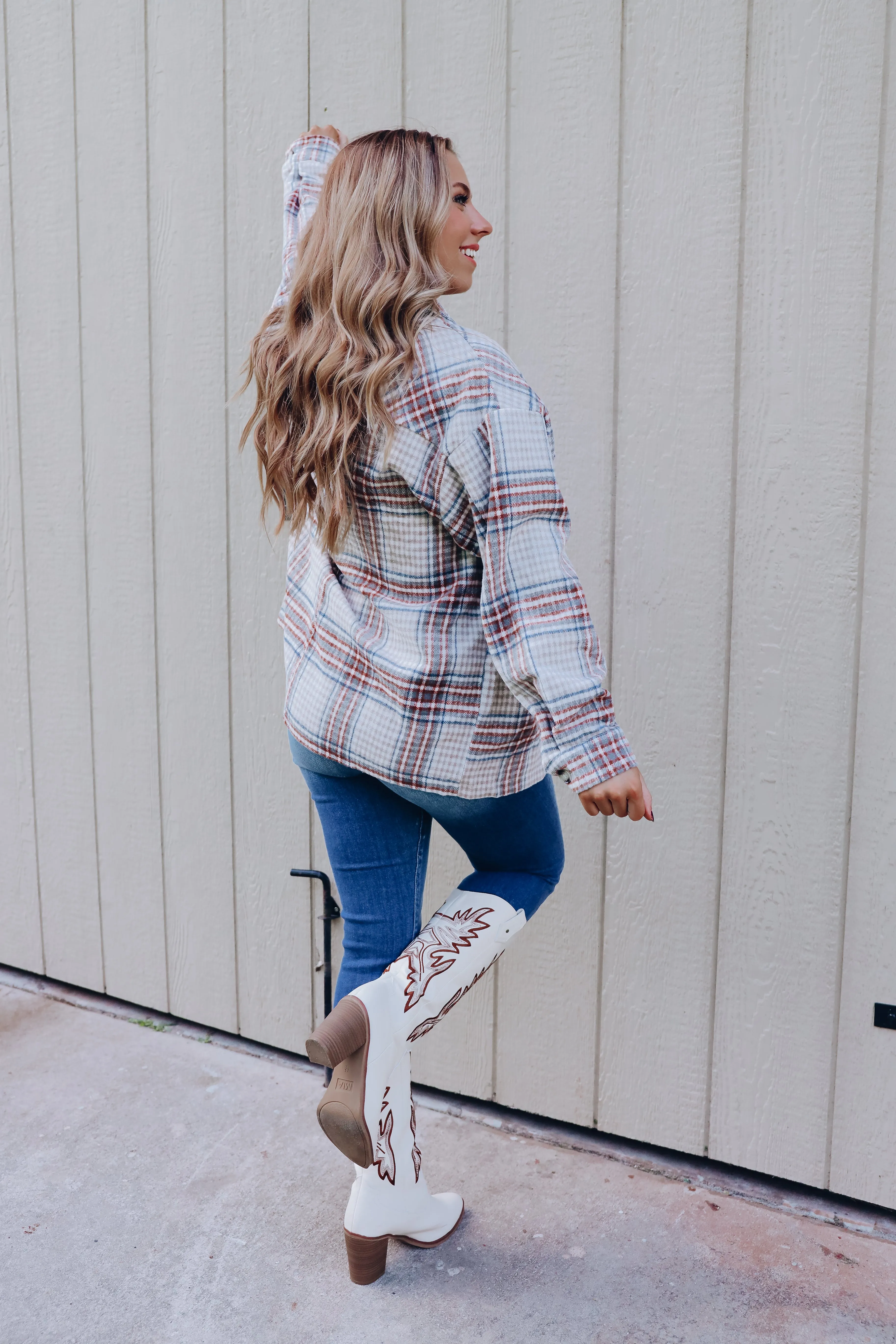 Fireside Oversized Plaid Flannel - Brown