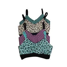 Girls Top Leopard Bralettes