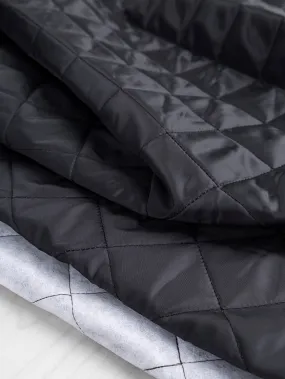 Heavy Quilted Lining Deadstock - Black