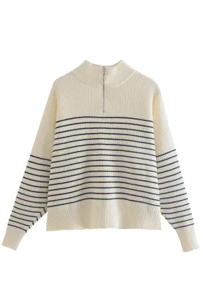 'Josephine' Striped Knitted Sweater