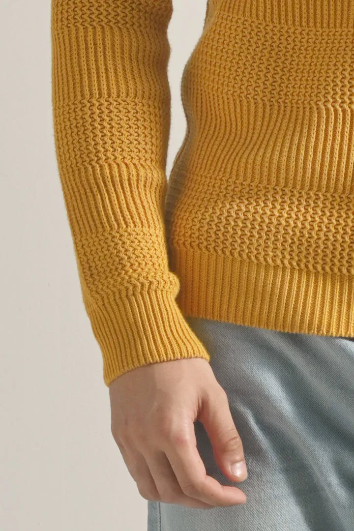 Knitted Sweater - Mustard