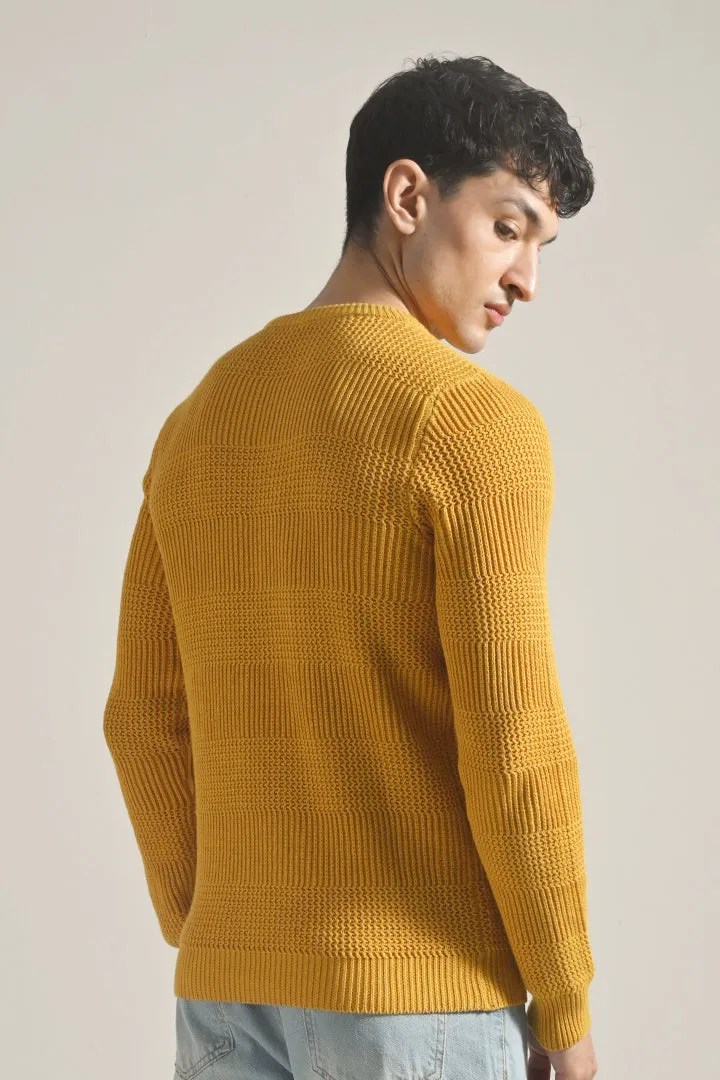 Knitted Sweater - Mustard