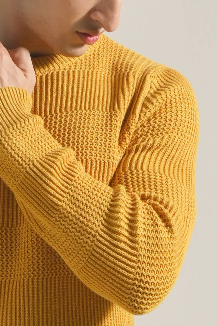 Knitted Sweater - Mustard