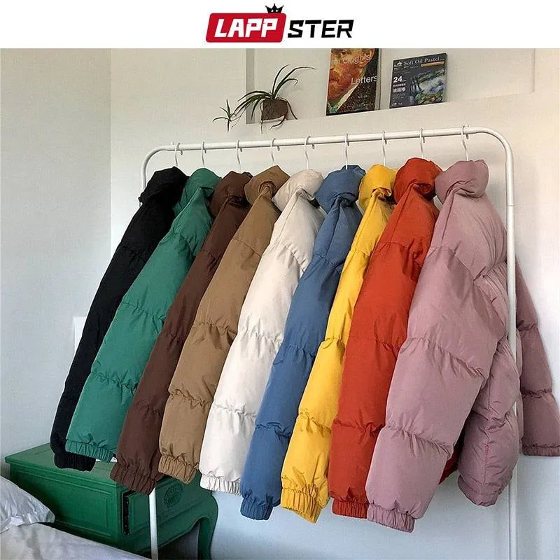 LAPPSTER Men's 2023 Colorful Bubble Coat Hip Hop Parka