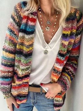 Lola | Knitted colorful cardigan