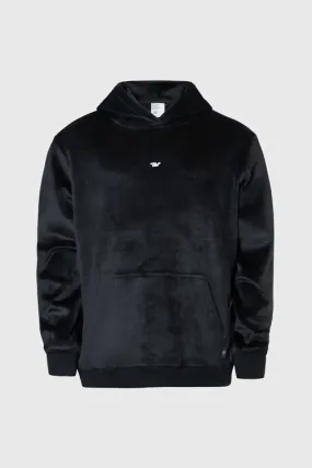 Metal Logo Velour Hoodie