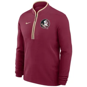 Nike Men's Seminole Logo Lightweight Victory Half-Zip - Garnet