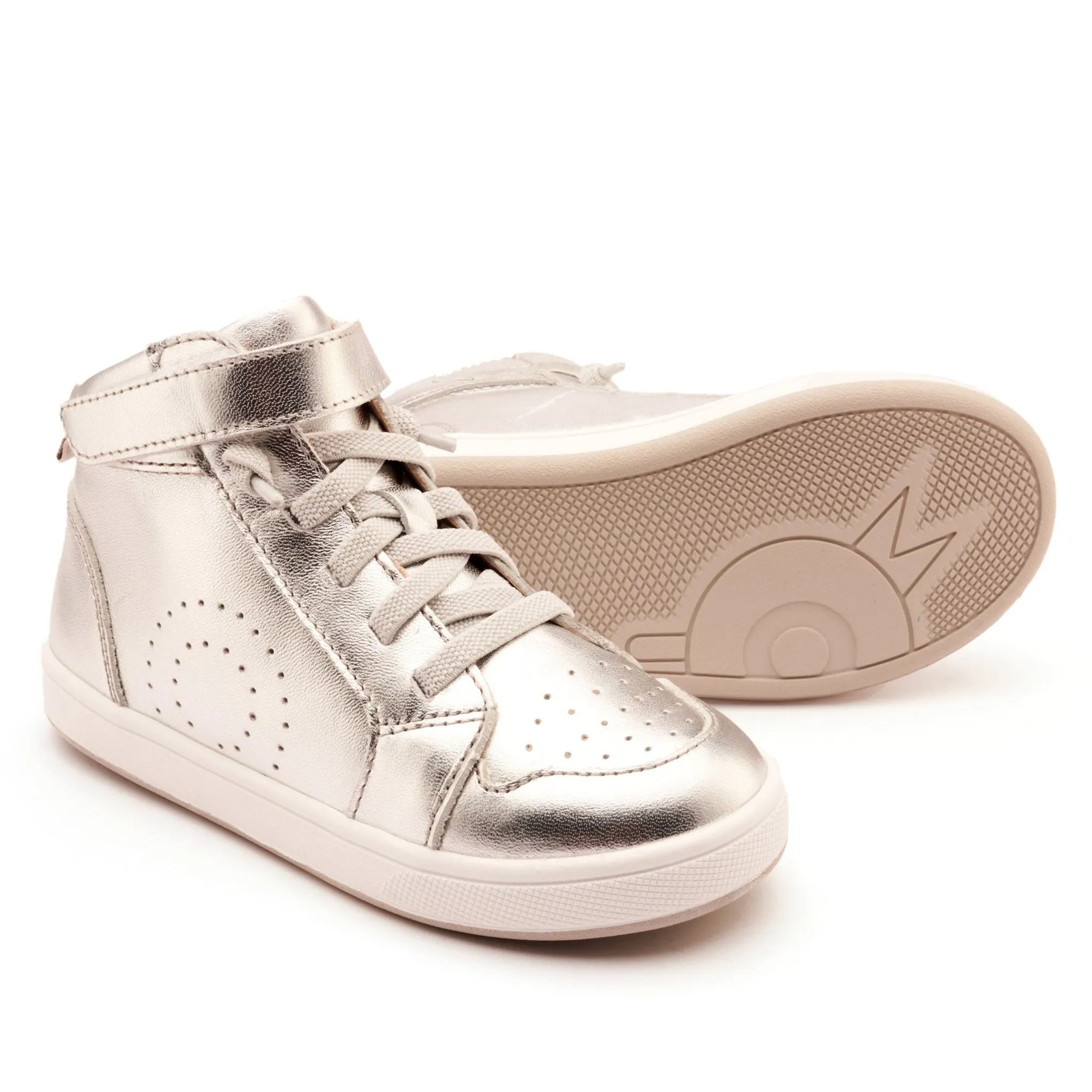 Old Soles Boy's and Girl's The Skill Casual Shoes - Silver