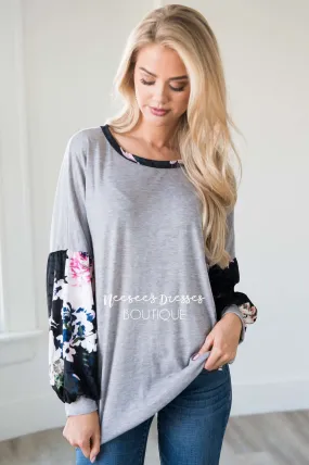 Playful Personality Velvet Sleeve Sweater